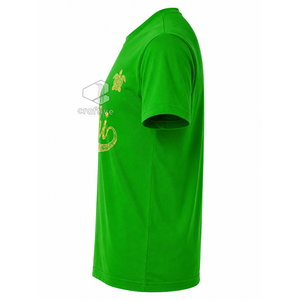 T-shirt pour femme Chi Eta Phi Sorority, en jersey de coton vert, col rond, manches courtes, avec strass et motif lettres grecques - Product Image 3