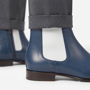 Bottines à fermeture éclair latérale pour hommes, bottines en cuir de qualité supérieure pour hommes, bottines en cuir pour garçons OEM, bottines streetwear pour hommes - Product Image 5