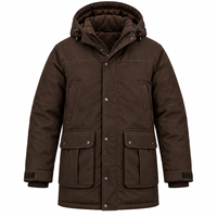 Parka Homme Hiver Couleur Unie Chaude Tendance Coton Décontractée Blouson d'extérieur Doudoune 2026