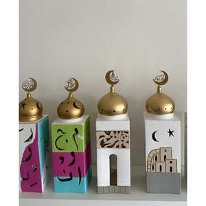 Torre de Decoración para el Hogar en Plata, para Accesorios de Ramadán, Precio Razonable, Venta al Por Mayor - Product Image 6