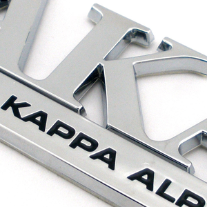 AKA Car Emblem Chrome Badge Auto Decal Stylish Vehicle Logo Premium Metal Car <b>Accessory</b> Exterior Decoration - Product Image 3