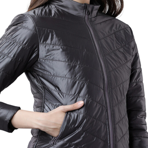 Chaqueta de invierno cálida para mujer, con calefacción, aislante, desmontable, para exteriores, informal, con cuello alto, estilo urbano, OEM - Product Image 5