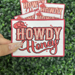 شارة مطرزة لقبعة السائقين، شعار بتصميم غربي، رقعة مطرزة قابلة للكي على القبعات - Product Image 4