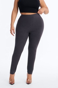 Leggings de sport super doux et légers, taille haute, pour femmes, 100% polyester, grandes tailles. - Product Image 2