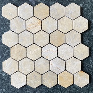 Mosaico de Mármol Amarillo Limón Pulido Moderno Amalfi de 8mm de Grosor, Resistente al Agua, Ecológico, 5 Años de Garantía, para Paredes Interiores Hastone - Product Image 3