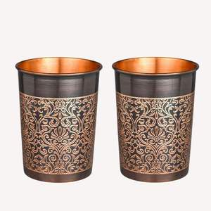 Gobelet portable en cuivre martelé fait main, étanche, avec couvercle à vis, compatible lave-vaisselle et micro-ondes, tasse moderne pour la maison, les hôtels et les cadeaux promotionnels - Product Image 1