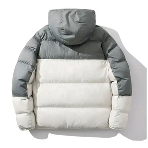 2026 Unisex Winter <b>Quilted</b> Puffer <b>Jacket</b> Men Women's Bulk Heap Waterproof Plus Size Hooded Polyester Patchwork <b>Pattern</b> Knitted - Product Image 5
