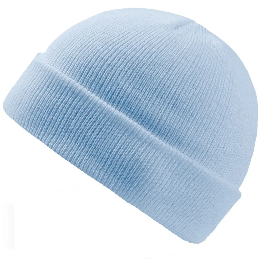2023 Beanie OEM Custom Logo Hat Supplier Manufacturer Embroidered Solid Color Plain Acrylic Unisex Knitted Cap Hat Winter Women