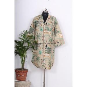 Camisa Larga Estilo Kimono Romántica de Algodón para Mujer, Encanto Caprichoso, Sofisticación Fluida, Vestidos Casuales al por Mayor - Product Image 1