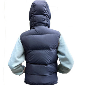 Chaleco Personalizado para Mujer, Azul, Resistente al Agua, con Cierre Completo, Acolchado de Algodón, con Cremallera - Product Image 6