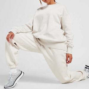 Chándal de algodón 2025 para mujer, pantalones Cargo estampados, conjuntos de ropa de descanso informales, chándales de algodón pesado para mujer, venta al por mayor 100% - Product Image 5