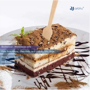 Cucharas de Madera de Abedul de 95 mm, Juego de Cubiertos Desechables de Madera, Ecológicos, Compostables, Resistentes, para Restaurante, Helado - Product Image 2