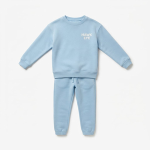 Conjunto Deportivo de Sudadera de Algodón para Niños en Color Sólido, Conjunto de Jogger a la Moda, Ropa Casual, Fabricante de Ropa OEM ODM - Product Image 3