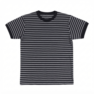 Men's Navy Blue Grey Solid Pattern Short Sleeve O-Neck Casual Regular Fit <b>100</b>% <b>Polyester</b> Quick Dry T-<b>Shirt</b> - Product Image 1