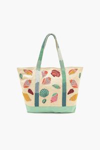 Colorful <b>Crab</b> Embroidered Tote Bag Ocean Theme Beach Shoulder Bag - Product Image 4