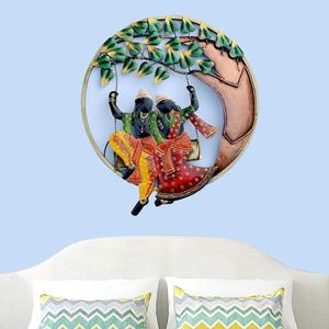 Decoración Circular de Pared con Diseño de Radha Krishna, Ideal para Decoración de Paredes y Regalos - Product Image 2
