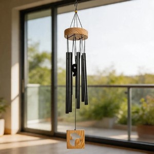 กระดิ่งลมโลหะแขวนตกแต่งสวนกลางแจ้ง ระเบียงบ้าน ของตกแต่งบ้าน - Product Image 4