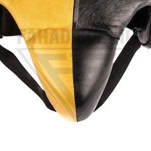 Protector Inguinal de Piel Sintética PU de Primera Calidad en Color Amarillo y Negro, Nuevo, Cómodo y Personalizado para Hombres, Ropa de Boxeo - Product Image 5