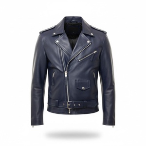 Men's Casual Fashion <b>Jacket</b> Winter Leather <b>Jacket</b> for Mens OEM Services Custom Logo Full Zipper Leather <b>Jacket</b> - Product Image 1