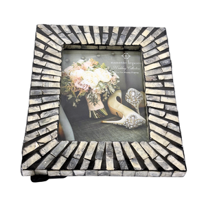Hình chữ nhật MDF khung ảnh tỏa Sunburst Mô Hình Khảm sáng tạo capiz Inlay hiện đại trang trí nội thất cho đám cưới hiển thị - Product Image 5