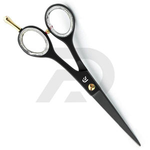 Ciseaux de coiffure professionnels pour hommes et femmes, lame en acier inoxydable, revêtement noir et or, pointe de lame en plastique, coupe longue et précise - Product Image 6