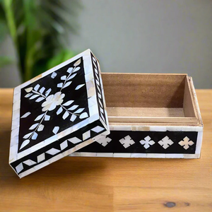 Antique Style Mother of Pearl Wooden Jewellery <b>Box</b> Handmade <b>Vanity</b> Organizer - Product Image 6