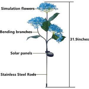 Set di 4 Luci Solari da Giardino, Grandi e Realistiche, a Forma di Fiore Ricamato, per Cortili e Prati Esterni - Product Image 3