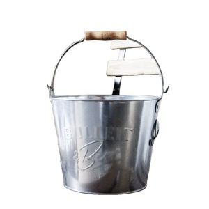 Seau à glace en métal de luxe avec poignée Refroidisseur à vin Refroidisseur à bière Bol à champagne Parfait pour le bar à domicile ou les célébrations en plein air - Product Image 5