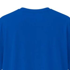Camiseta Royal Blue DropOver para hombre, camiseta extragrande de algodón de primera calidad, informal, con cuello redondo, manga corta, corte holgado, ropa de calle, camiseta básica - Product Image 4