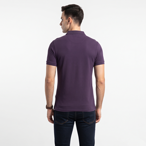 เสื้อยืดโปโลคอปกคลาสสิกสำหรับผู้ชาย แขนสั้น สีพื้น สวมใส่สบายในชีวิตประจำวัน - Product Image 5