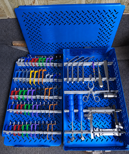 Medical Orthopedic Spine Fusion Pedicle <b>Screw</b> System Instrument <b>Set</b> with Sterilization Cassette Basis Of Surgical Instruments - Product Image 5