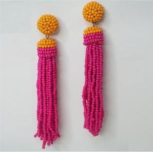 Pendientes de tuerca con cuentas chapadas en oro de alta calidad, tendencia 2026, joyería artesanal con cuentas, para mujer, para aniversario romántico - Product Image 1