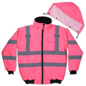 High Visibility Safety <b>Jacket</b> Reflective Workwear for Road Construction Warehouse <b>Workers</b> - Product Image 2