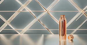 Botella de agua de cobre de 1000 ML Botellas de metal para bebidas de viaje a prueba de fugas y sin juntas - Product Image 5