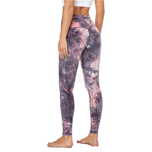 2025 Best Selling Women's High Waist Yoga Leggings Sublimated Customizable Logo Ladies Pant for Gym Use Low Price Leggings - Product Image 3