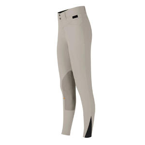 Pantalones de equitación de cintura alta para mujer 2026, largos, de punto, de algodón y elastano, transpirables, de color liso, con cierre de botón, personalizables para montar. - Product Image 4