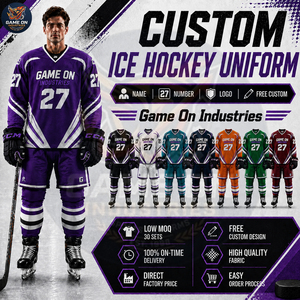 High Performance Apparel OEM Private Label Custom Ice Hockey Teamwear Wholesale Sports Jersey Matching Pants Athletic Uniform - Product Image 5