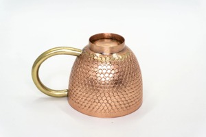 Verre à eau en cuivre martelé de haute qualité, vente en gros, en cuivre pur, très demandé - Product Image 2