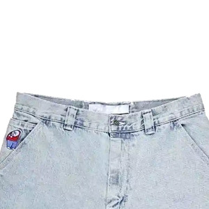 Shorts en jean streetwear urbain classique à cinq poches pour homme, taille haute, fermeture à cordon, séchage rapide, respirant, fabrication OEM - Product Image 5