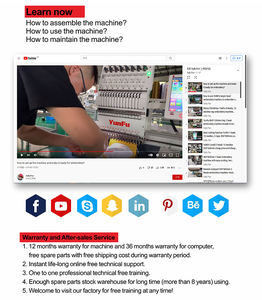 Máquina <span class=keywords><strong>de</strong></span> Bordar Comercial Automática <span class=keywords><strong>de</strong></span> 2 Cabezales Multifuncional <span class=keywords><strong>de</strong></span> 12/15 Agujas para Ropa Musulmana Nigeriana 500*400mm - Product Image 4