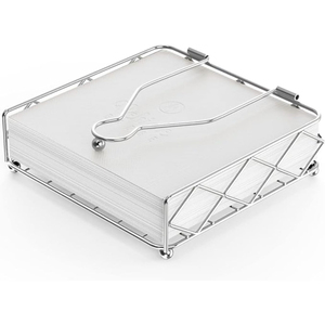 Panier à serviettes en métal noir de style royal avec motif en spirale, support décoratif vintage sur pied pour table à manger - Product Image 2