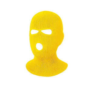 Pasamontañas de punto unisex con 3 orificios, cubrecara transpirable, impermeable, ajustable y cortavientos para deportes al aire libre - Product Image 6