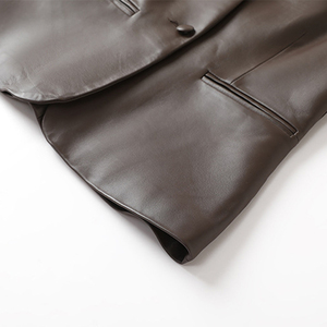 Veste en cuir pour homme, veste en cuir personnalisée de haute qualité avec logo, vêtements de mode pour homme - Product Image 3