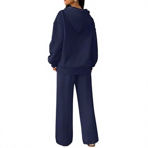 OEM Factory Wholesale Custom Plain <b>Women</b> Sweatsuit Set Casual Wear Tracksuit Oversized Hoodie and <b>Sweat</b> <b>Pants</b> Set for Autumn - Product Image 4