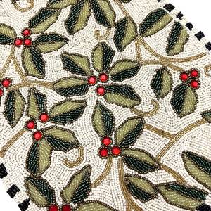 Handmade Embroidered Fabric <b>Table</b> <b>Runner</b> Customized <b>Green</b> Leaf Design Luxury Eco-Friendly Durable Decorative Mat - Product Image 4