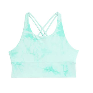 Soutien-gorge de sport respirant sans coutures pour femmes grandes tailles avec bretelles réglables et logo frontal - Soutien élevé pour le yoga et l'entraînement - Product Image 1