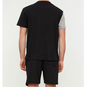 Ensemble short et t-shirt décontracté pour homme, 100% coton, séchage rapide, respirant, vêtements de loisirs d'été, 2 pièces - Product Image 3