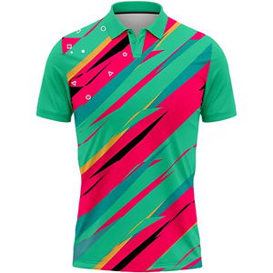 Custom High Quality <b>Men's</b> Golf for Polo T <b>Shirts</b> 100% Polyester Jersey Printed Pattern - Product Image 5