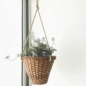 Nouveaux pots suspendus en rotin de conception pour plantes jardinières décoratives d'intérieur paniers de jardinière tissés en osier personnalisation accepter - Product Image 6