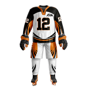 Uniforme de hockey sobre hielo de marca privada, conjunto de jersey y pantalones, nombre del equipo personalizado, número, logotipo, proveedor de fábrica para jóvenes, adultos y tallas grandes - Product Image 2